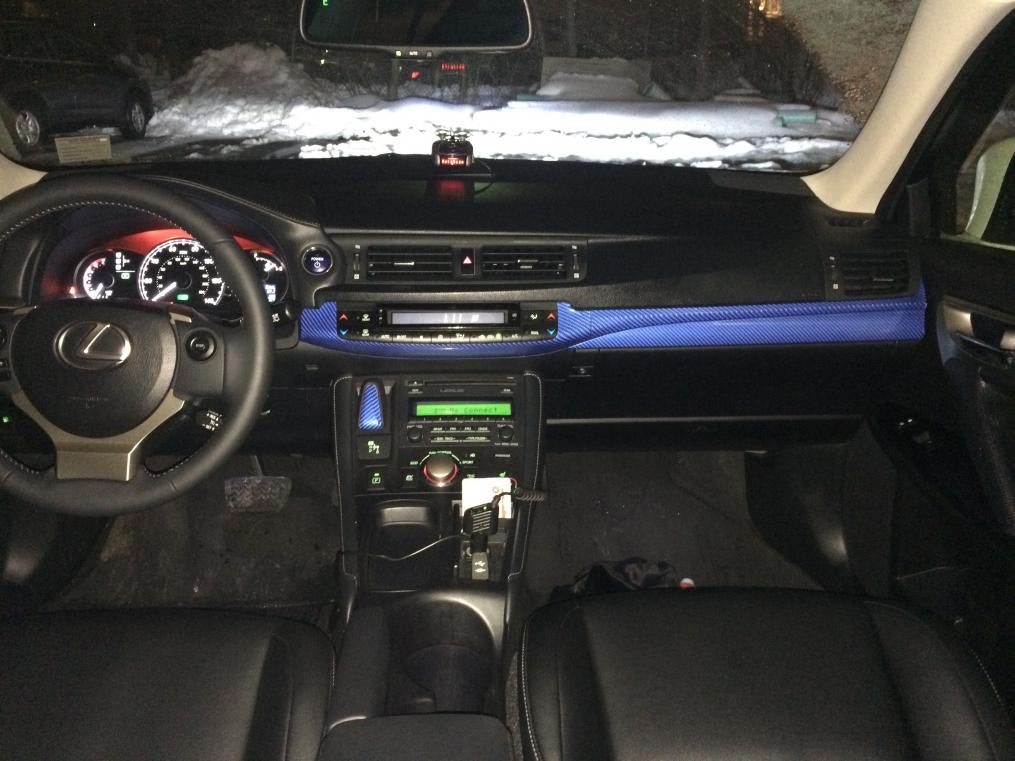 Blue Carbon Fiber Wrap Interior Lexus Ct200h Forums